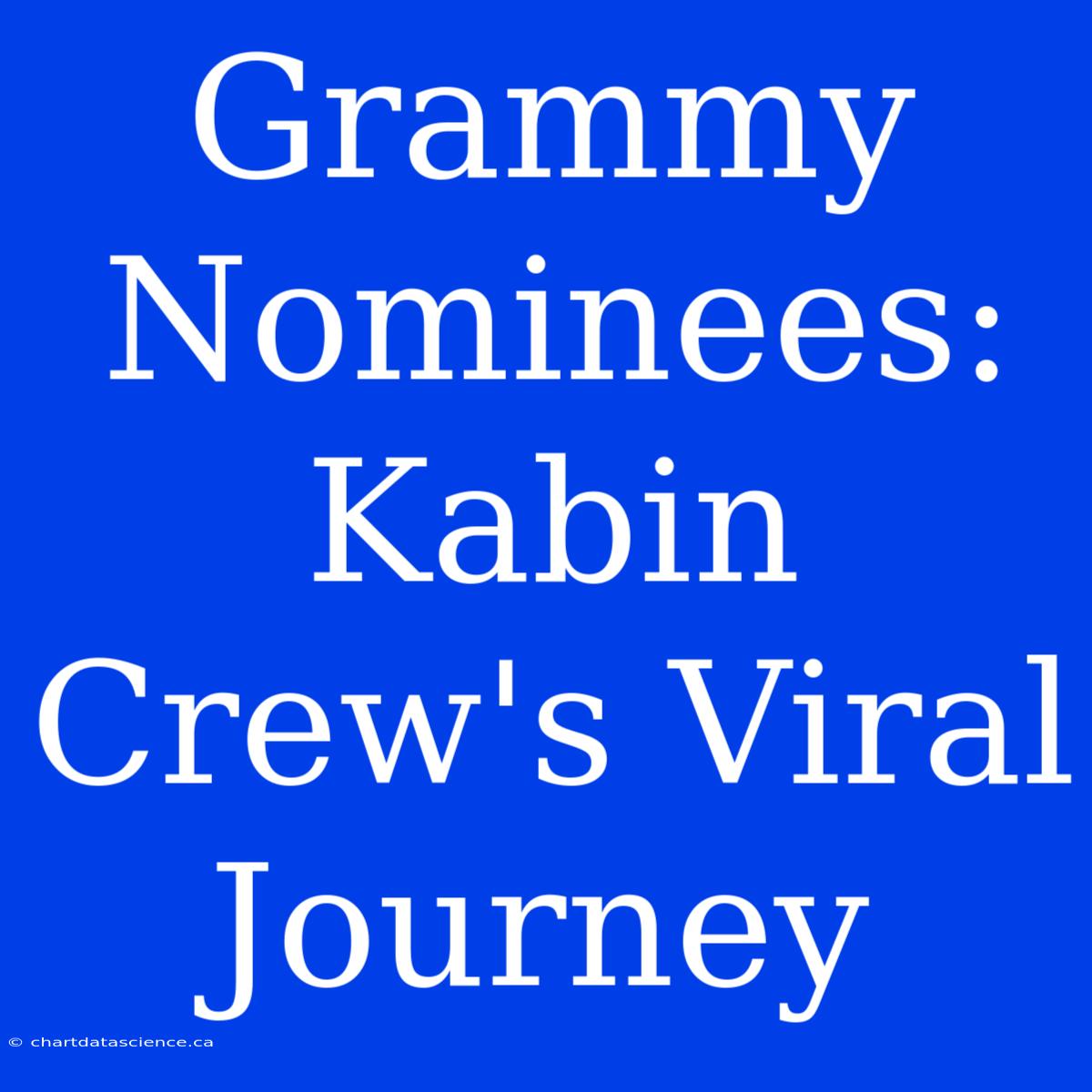 Grammy Nominees: Kabin Crew's Viral Journey