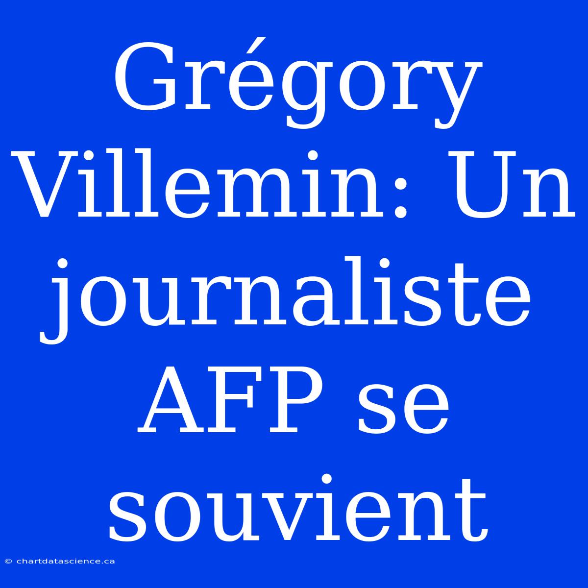 Grégory Villemin: Un Journaliste AFP Se Souvient