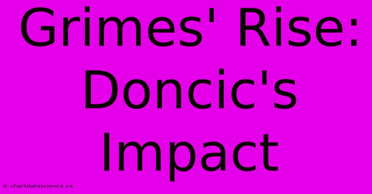 Grimes' Rise: Doncic's Impact