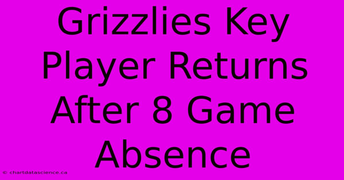 Grizzlies Key Player Returns After 8 Game Absence