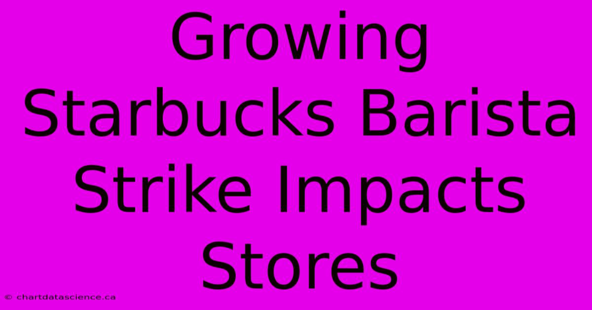 Growing Starbucks Barista Strike Impacts Stores