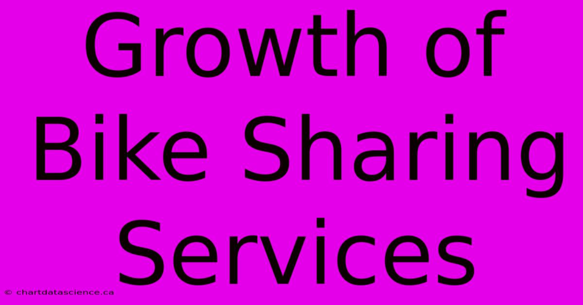 Growth Of Bike Sharing Services