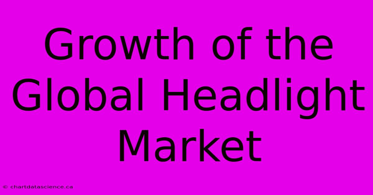 Growth Of The Global Headlight Market