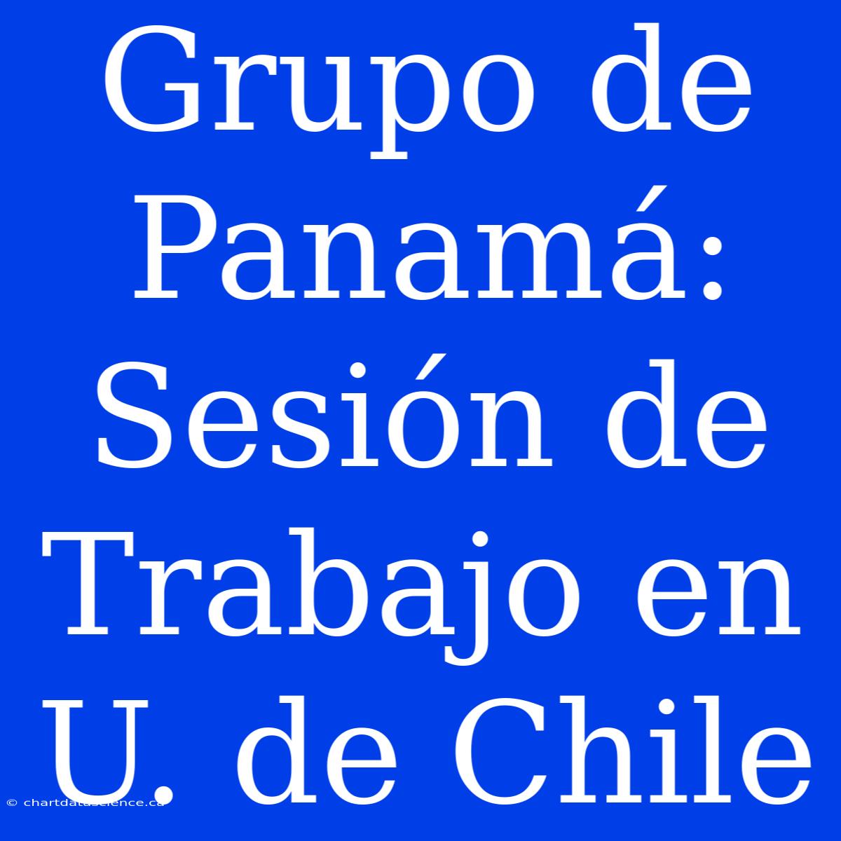 Grupo De Panamá: Sesión De Trabajo En U. De Chile