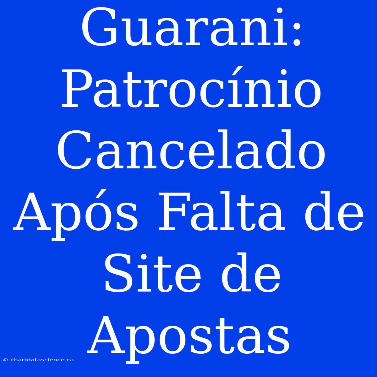 Guarani: Patrocínio Cancelado Após Falta De Site De Apostas