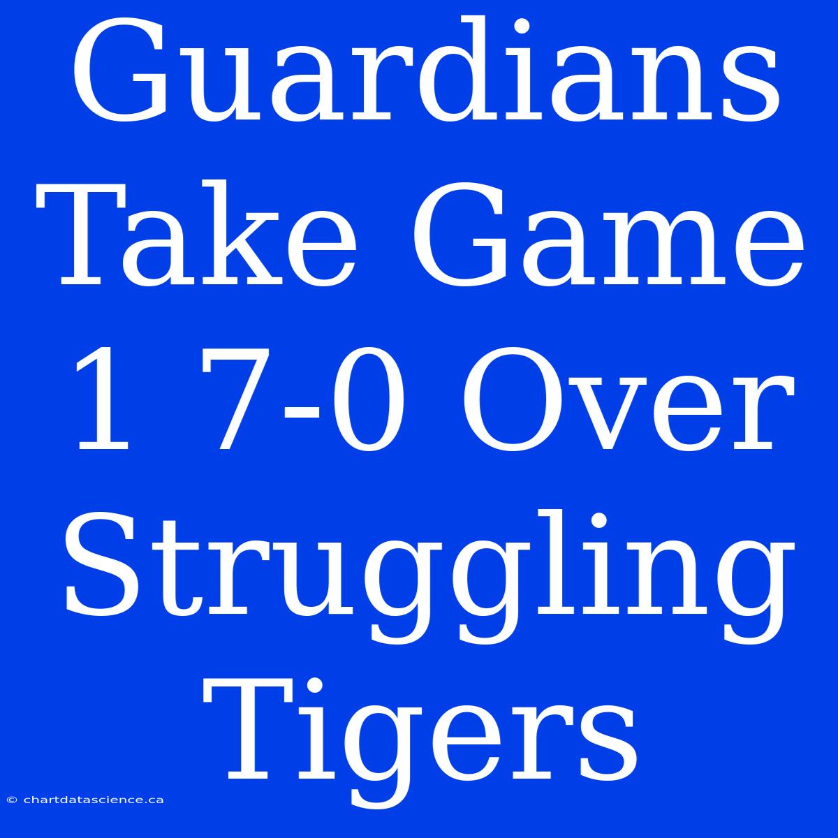 Guardians Take Game 1 7-0 Over Struggling Tigers