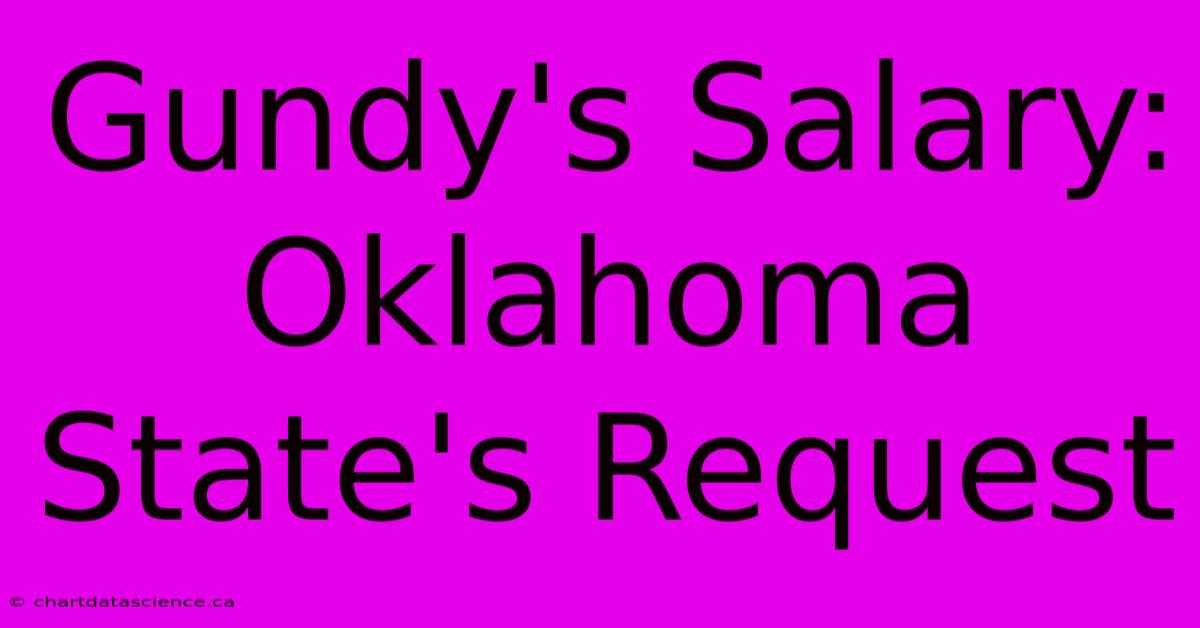 Gundy's Salary: Oklahoma State's Request