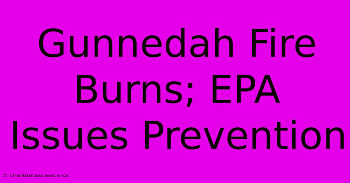 Gunnedah Fire Burns; EPA Issues Prevention