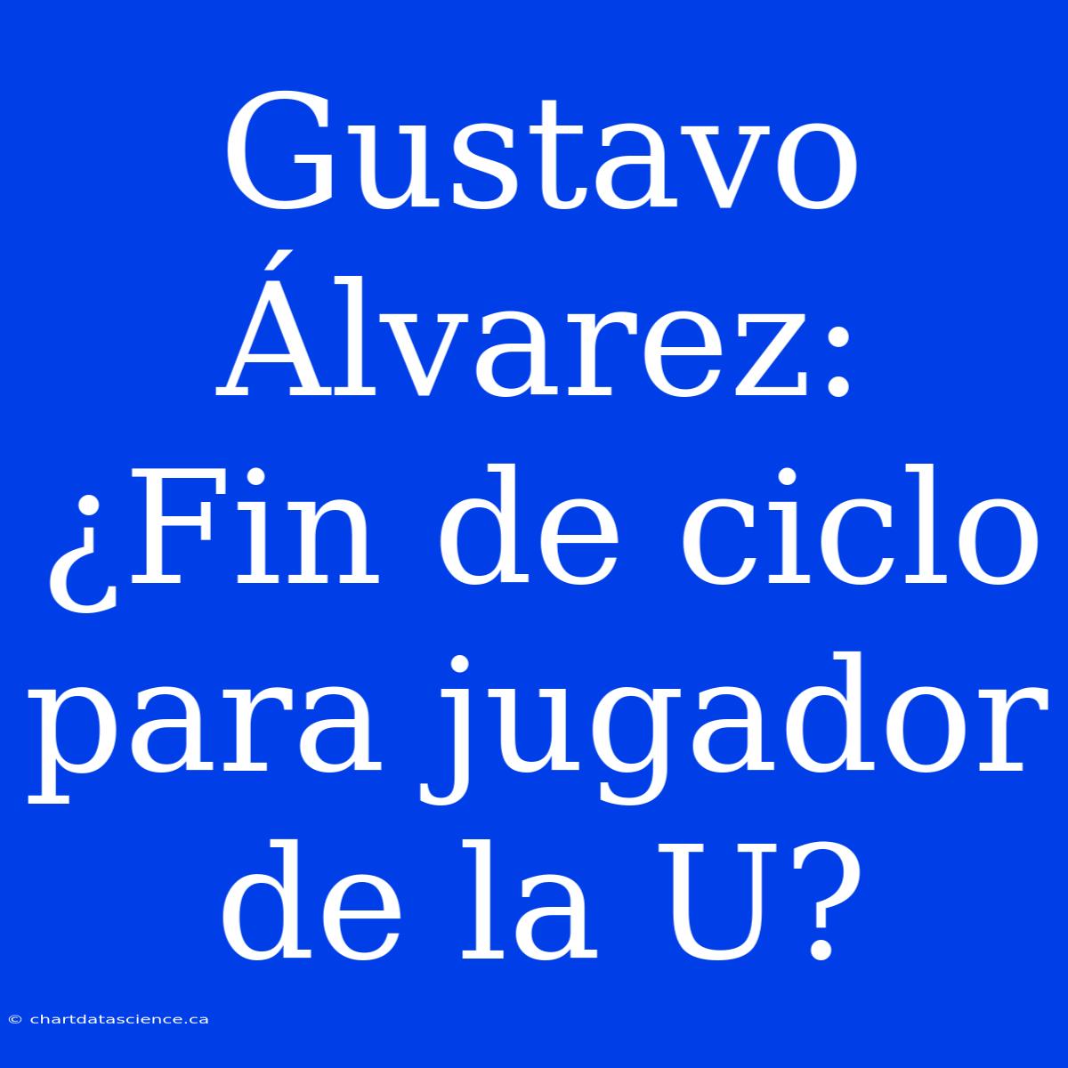 Gustavo Álvarez: ¿Fin De Ciclo Para Jugador De La U?