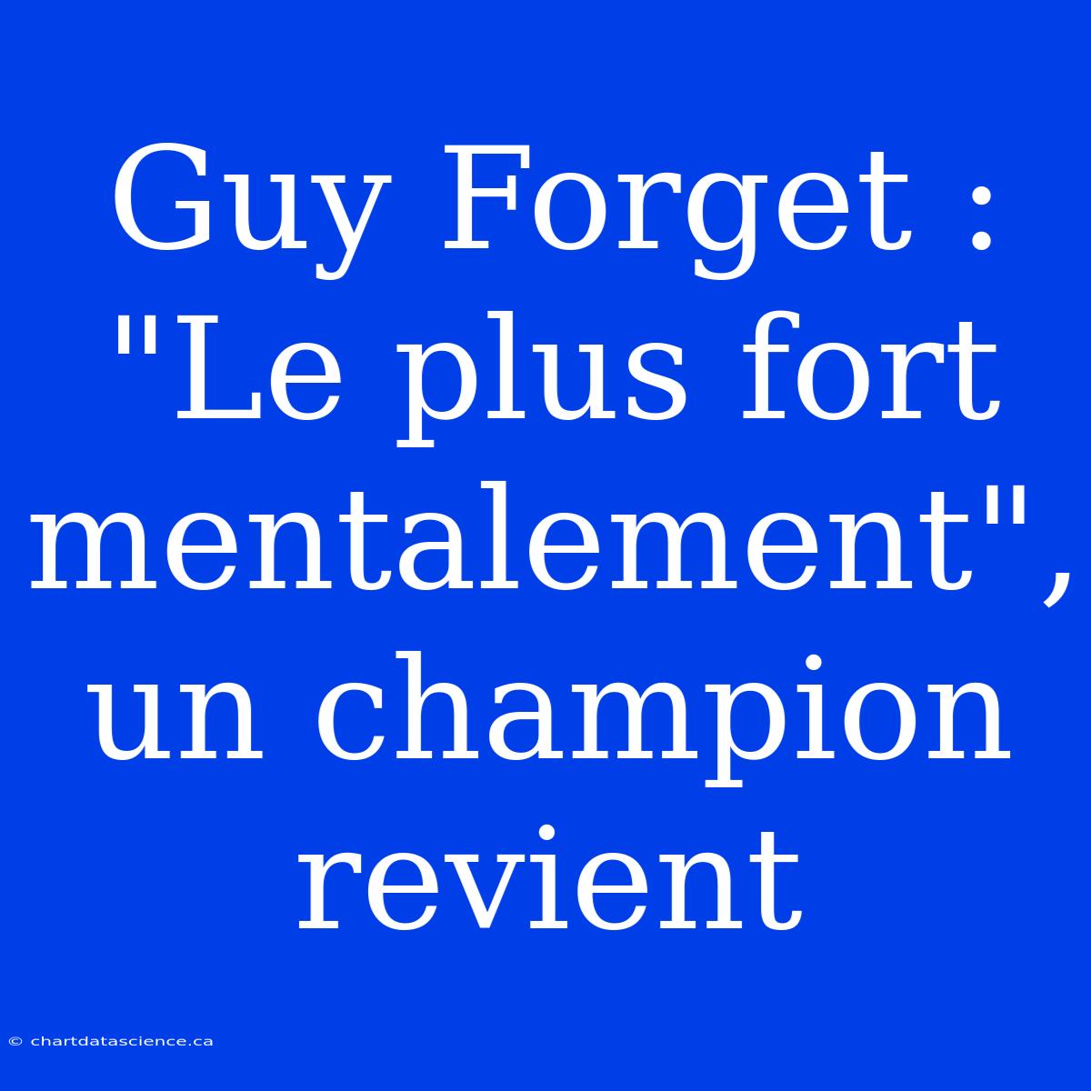 Guy Forget : 