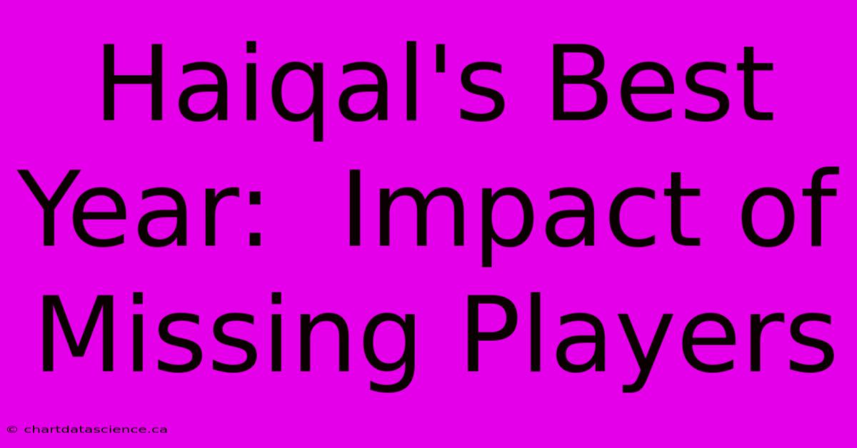 Haiqal's Best Year:  Impact Of Missing Players