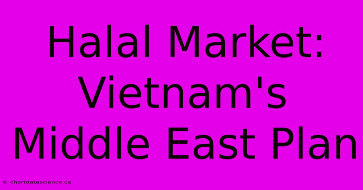 Halal Market: Vietnam's Middle East Plan