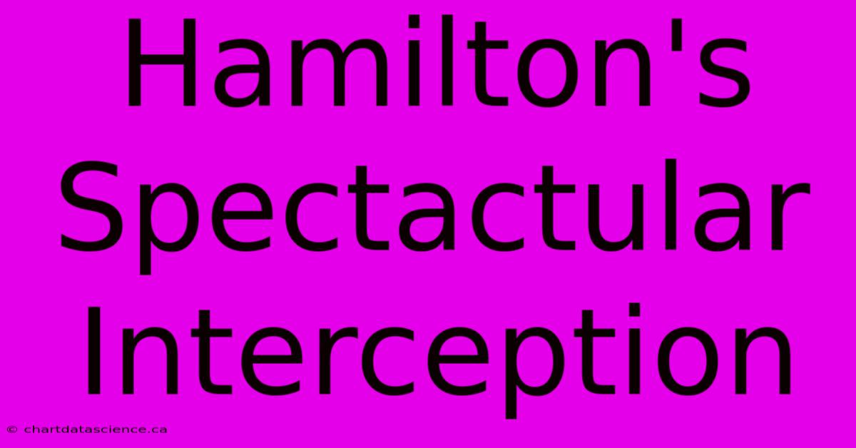 Hamilton's Spectactular Interception