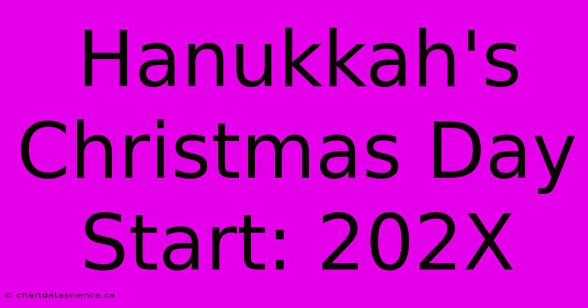 Hanukkah's Christmas Day Start: 202X