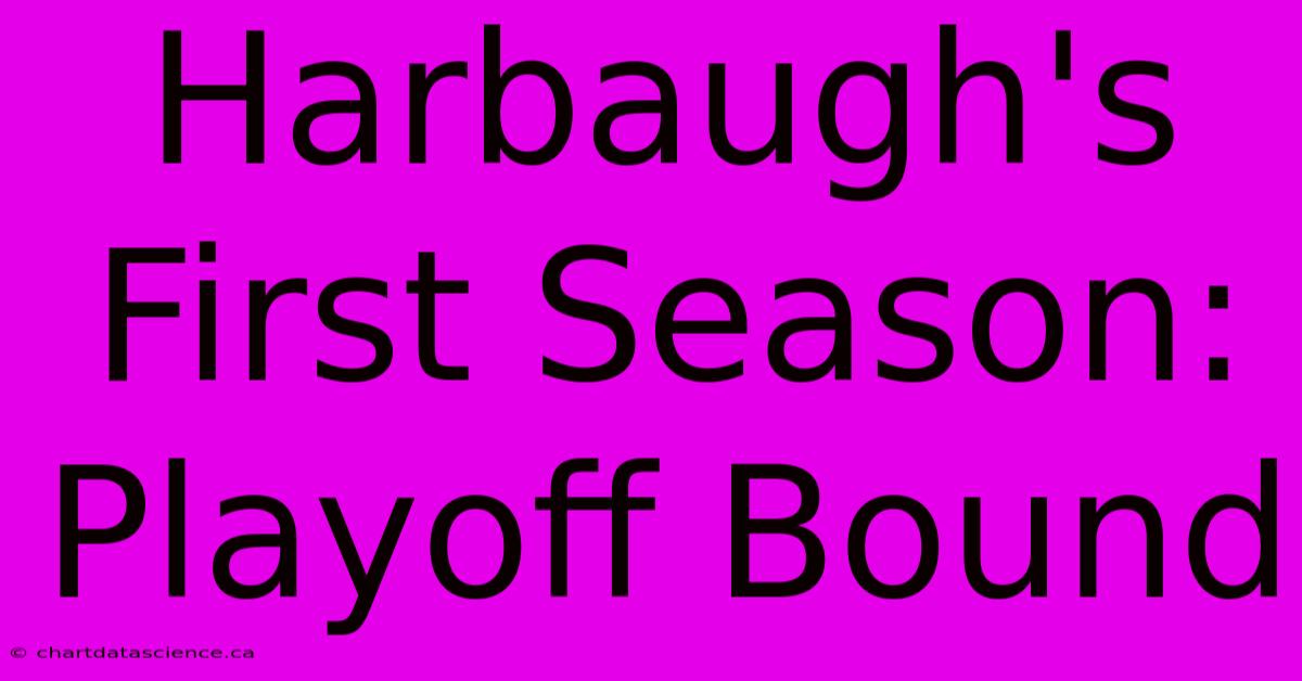 Harbaugh's First Season: Playoff Bound