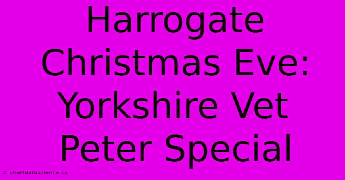 Harrogate Christmas Eve: Yorkshire Vet Peter Special