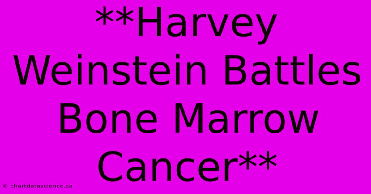 **Harvey Weinstein Battles Bone Marrow Cancer**