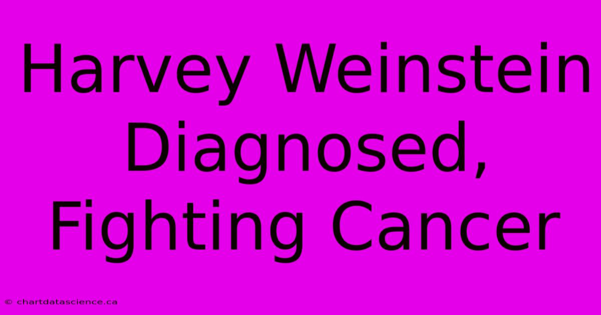 Harvey Weinstein Diagnosed, Fighting Cancer 