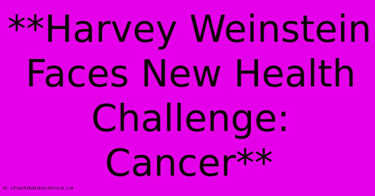 **Harvey Weinstein Faces New Health Challenge: Cancer** 