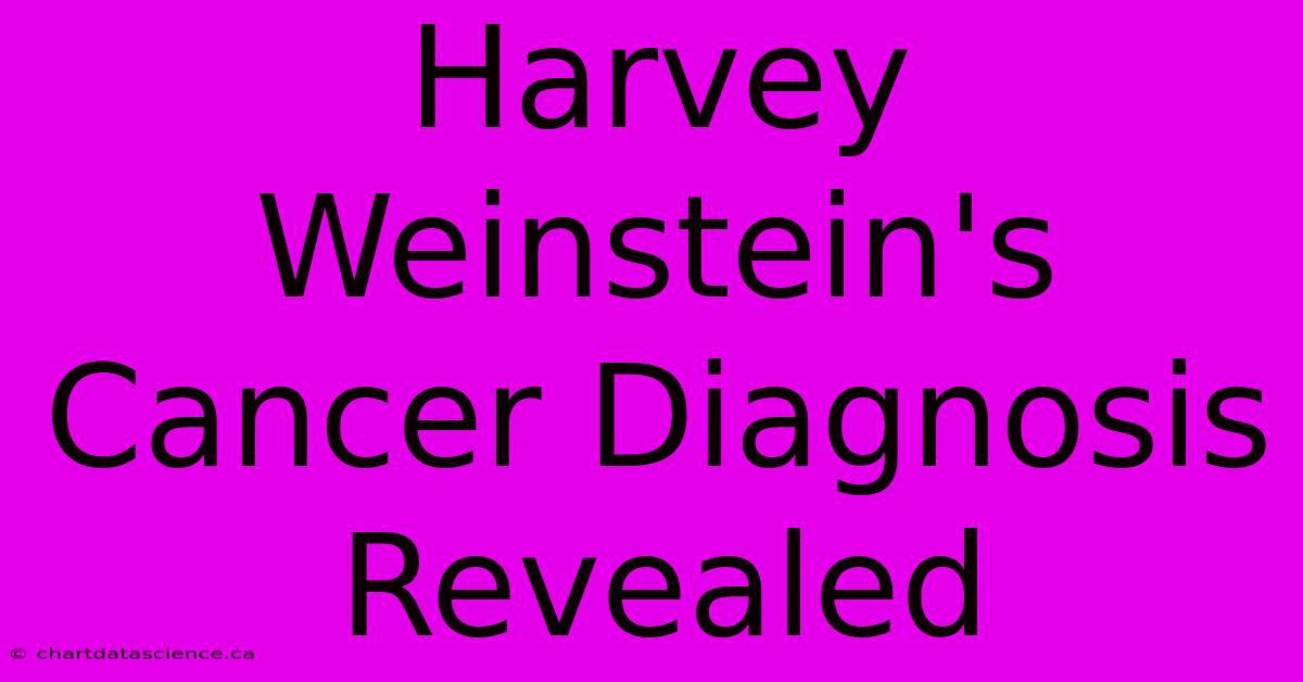 Harvey Weinstein's Cancer Diagnosis Revealed