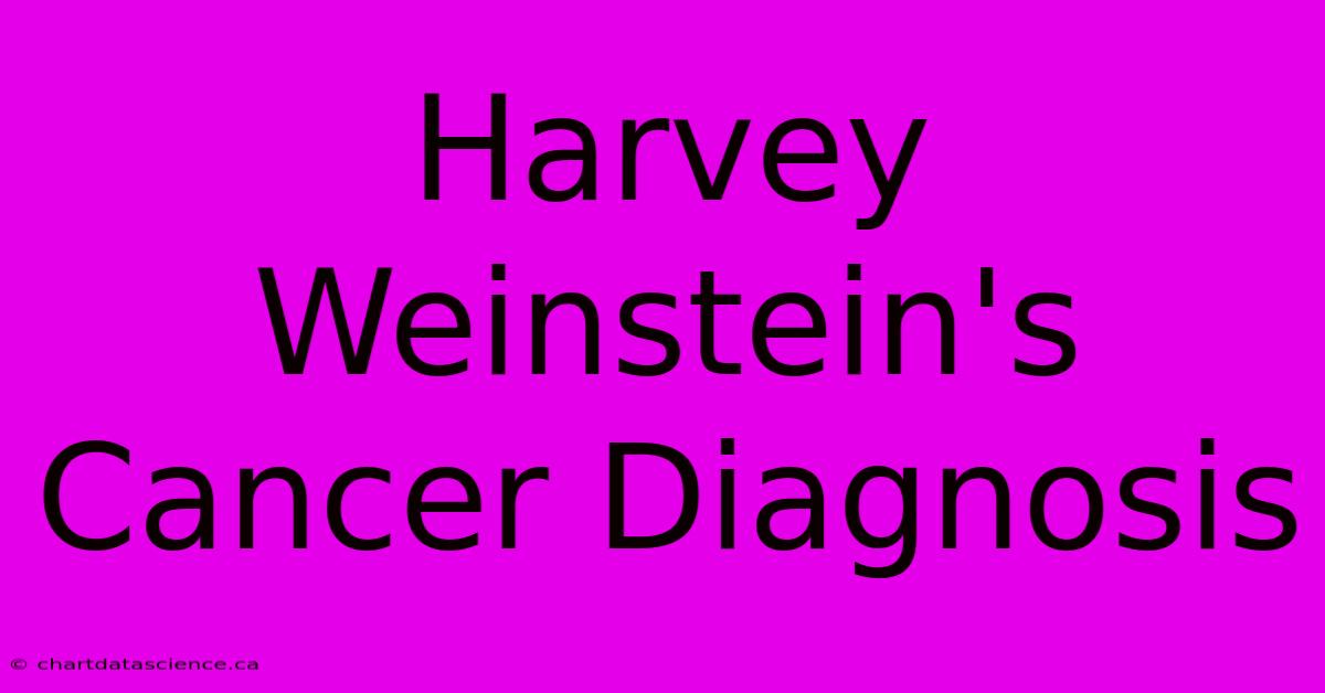 Harvey Weinstein's Cancer Diagnosis