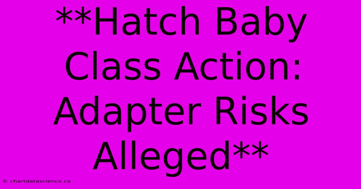 **Hatch Baby Class Action: Adapter Risks Alleged**