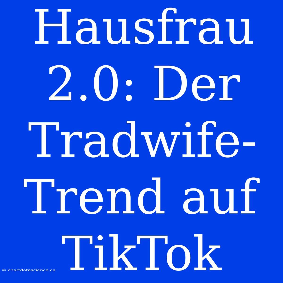 Hausfrau 2.0: Der Tradwife-Trend Auf TikTok