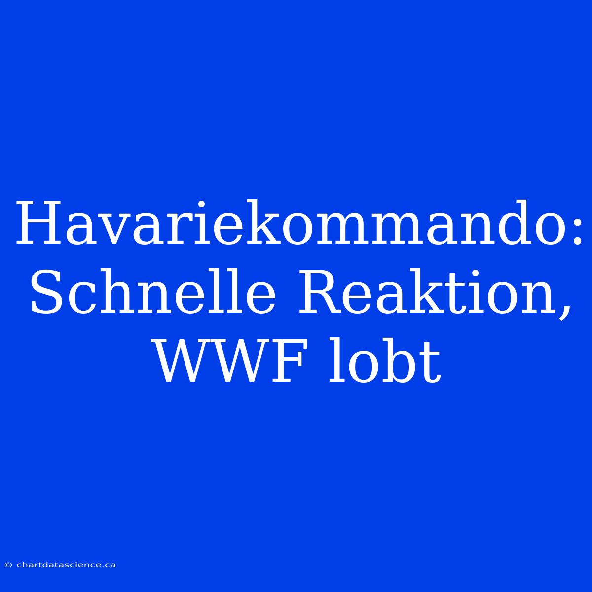 Havariekommando: Schnelle Reaktion, WWF Lobt