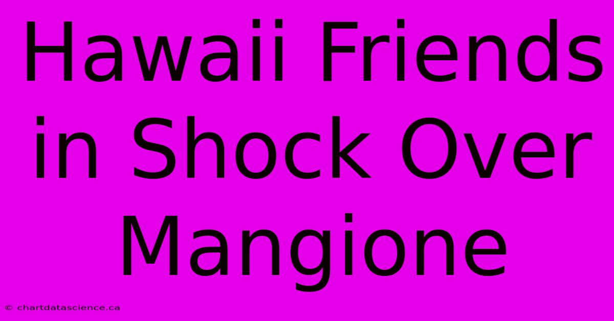 Hawaii Friends In Shock Over Mangione