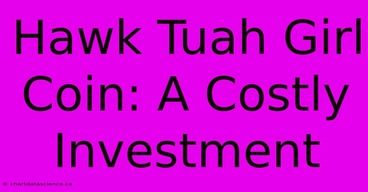 Hawk Tuah Girl Coin: A Costly Investment