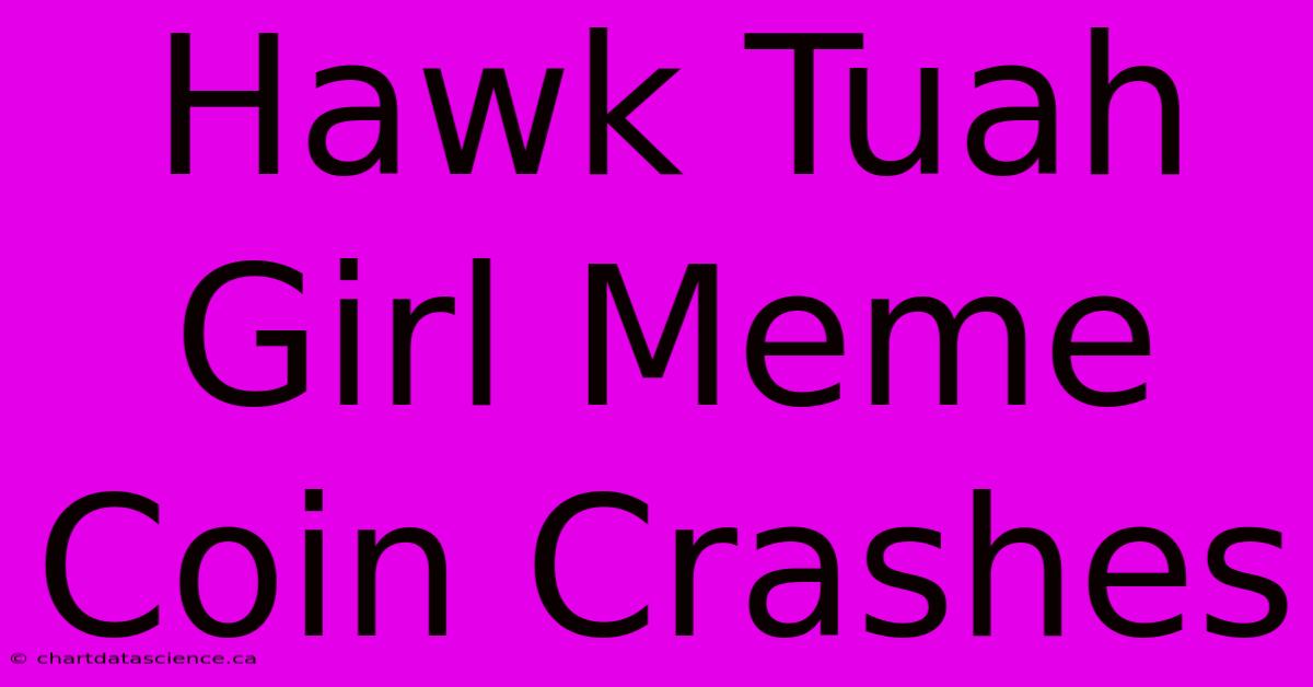 Hawk Tuah Girl Meme Coin Crashes 