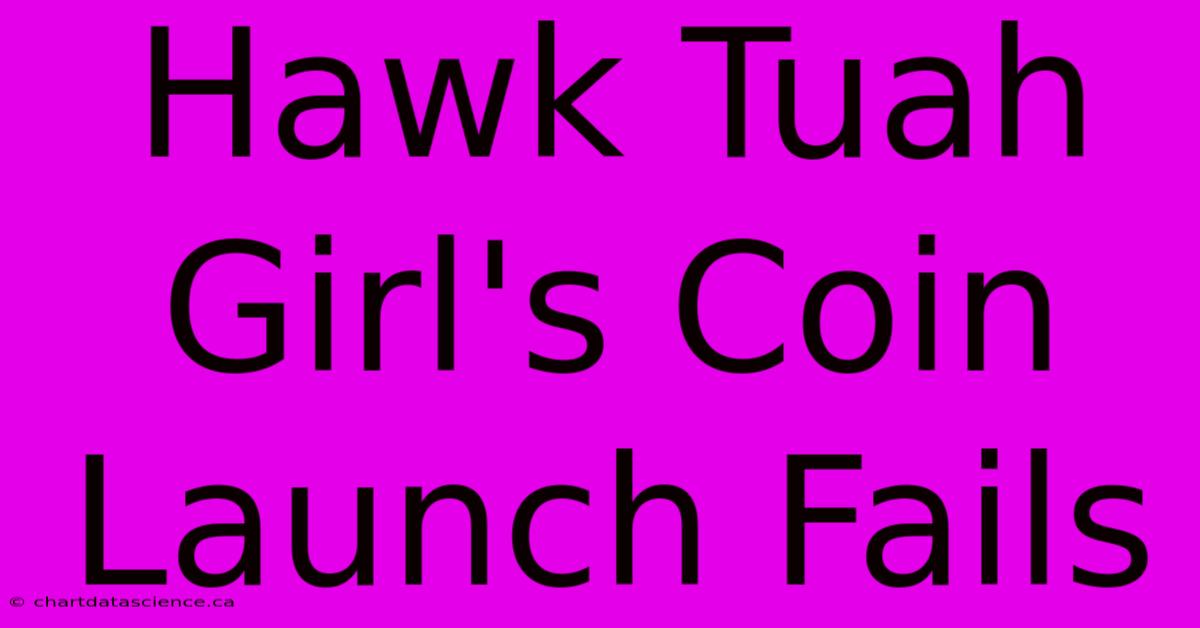 Hawk Tuah Girl's Coin Launch Fails