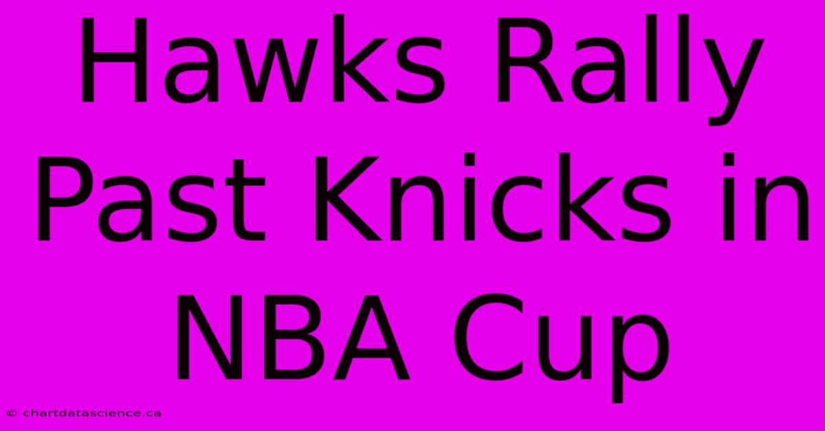 Hawks Rally Past Knicks In NBA Cup