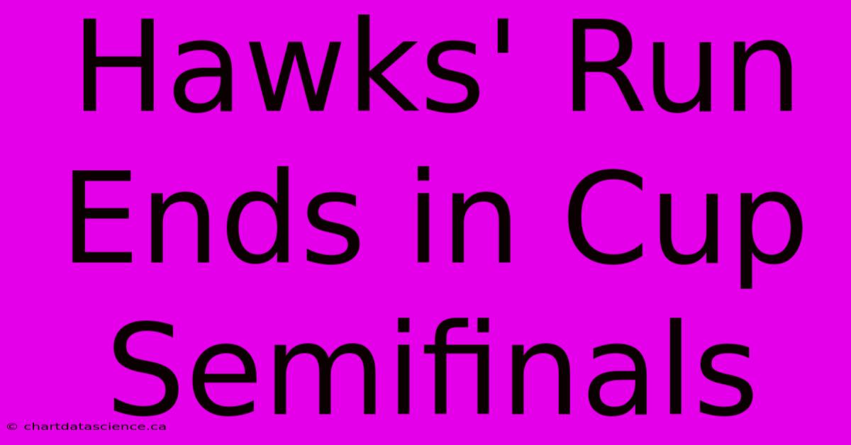 Hawks' Run Ends In Cup Semifinals