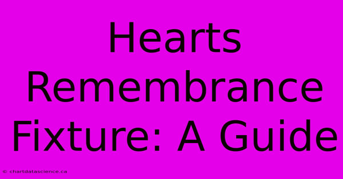 Hearts Remembrance Fixture: A Guide