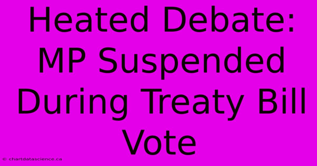 Heated Debate: MP Suspended During Treaty Bill Vote