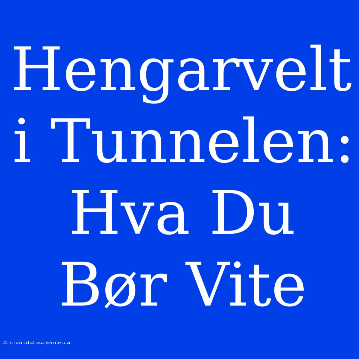 Hengarvelt I Tunnelen: Hva Du Bør Vite