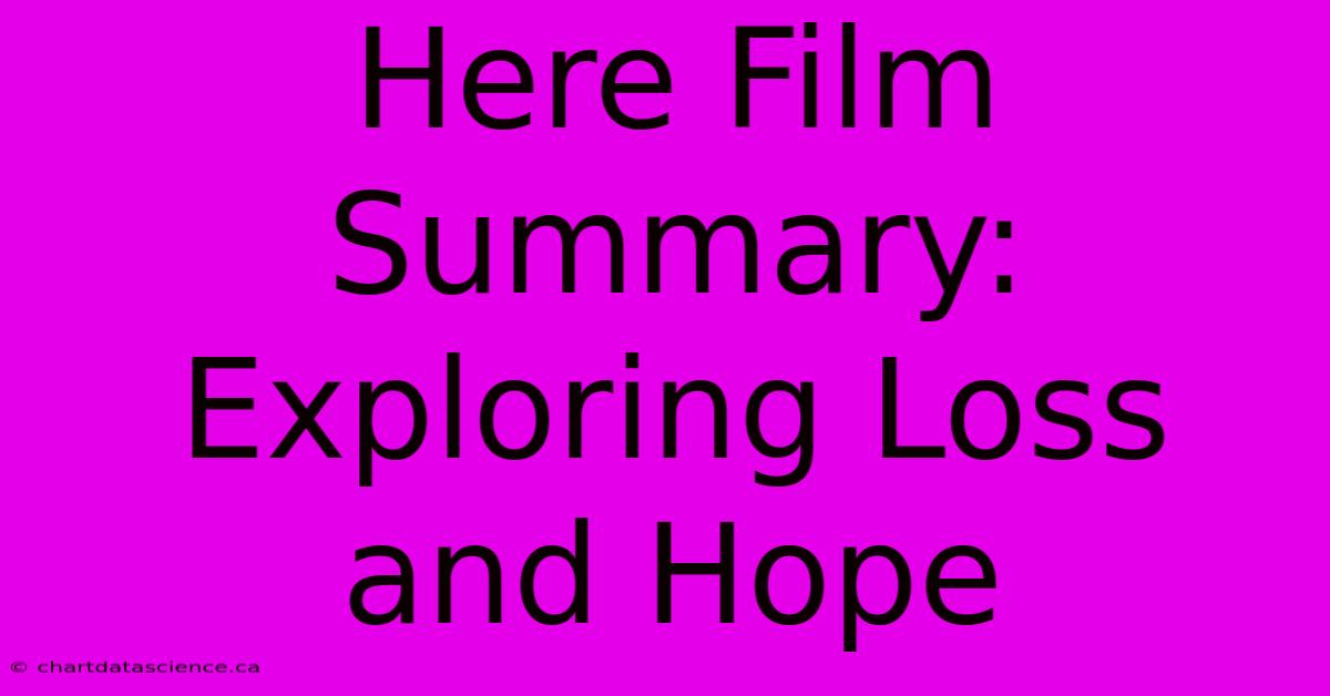 Here Film Summary: Exploring Loss And Hope