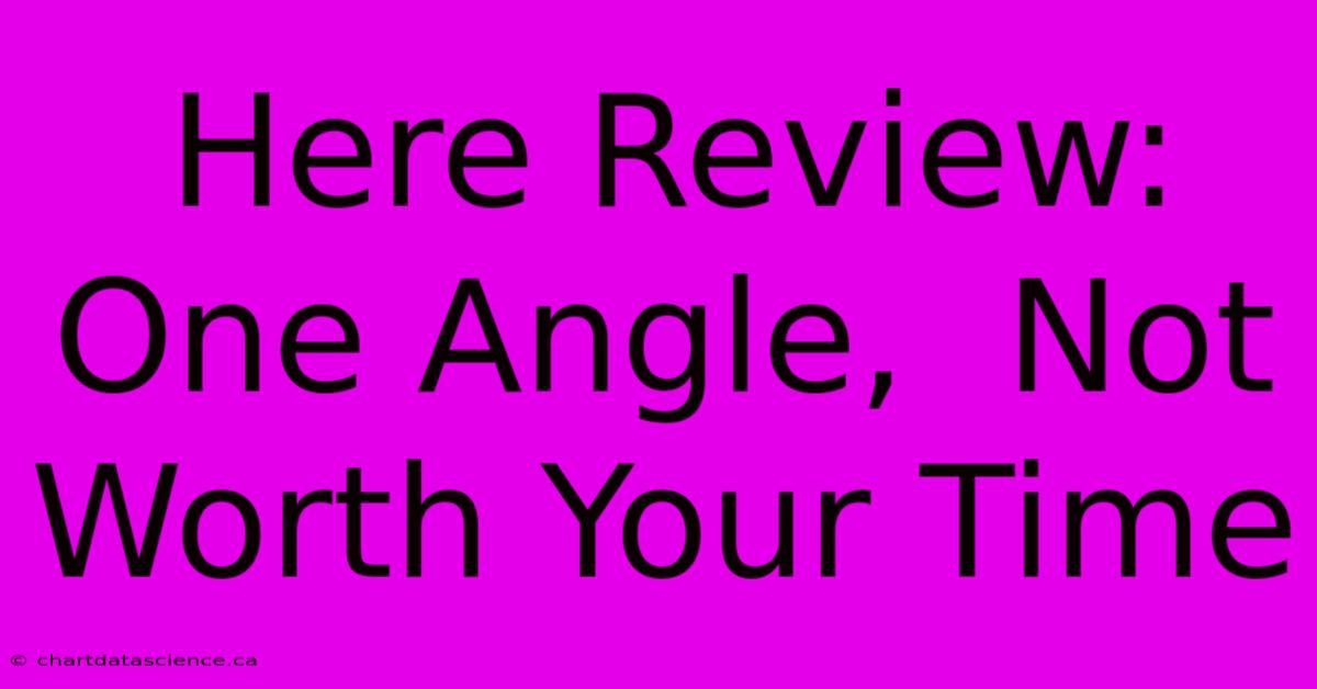 Here Review:  One Angle,  Not Worth Your Time 