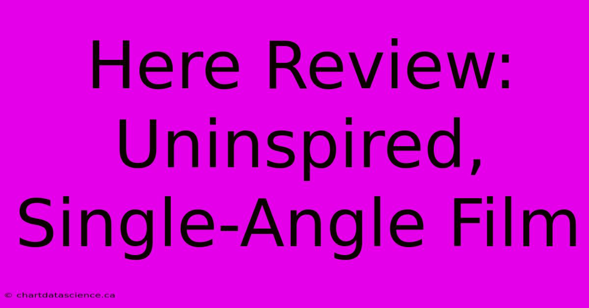 Here Review: Uninspired, Single-Angle Film