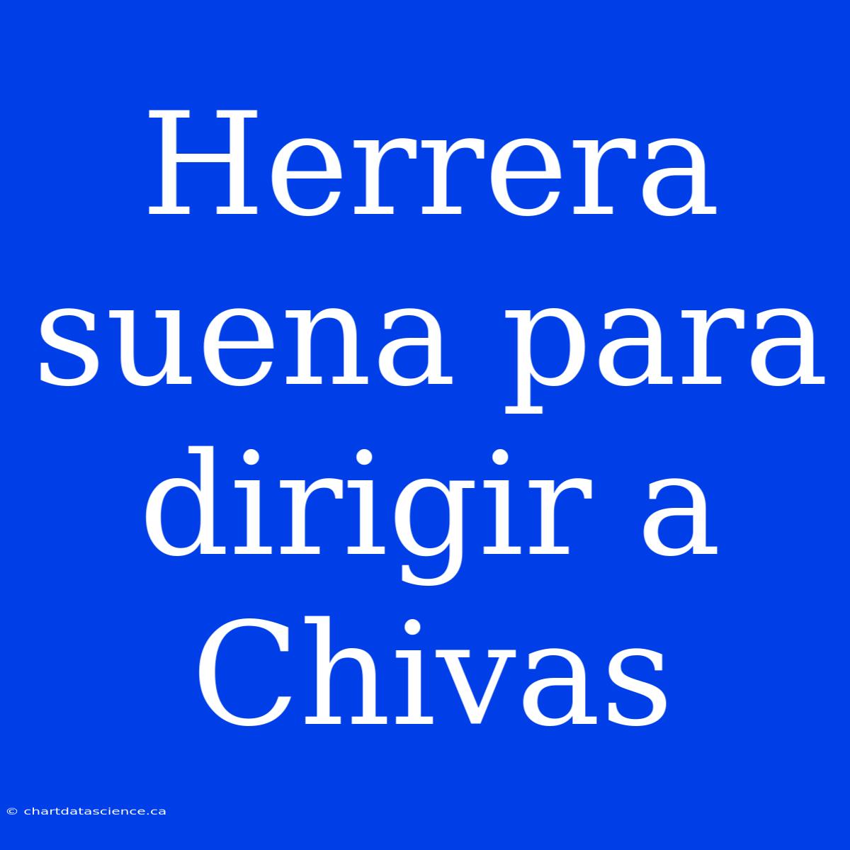 Herrera Suena Para Dirigir A Chivas