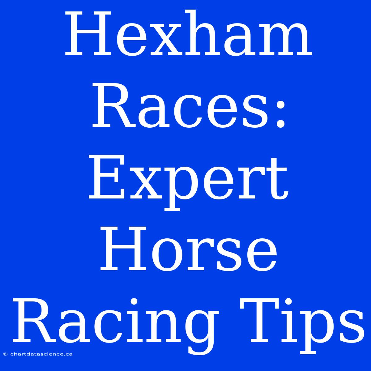 Hexham Races: Expert Horse Racing Tips