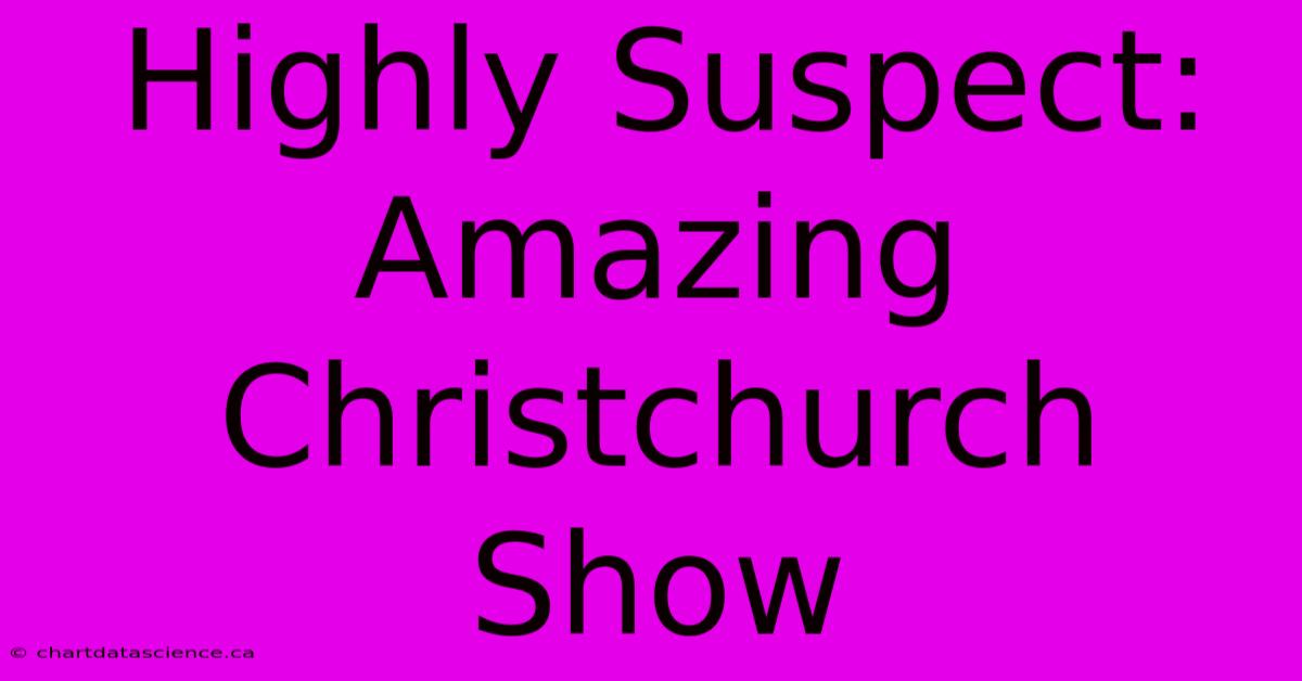 Highly Suspect: Amazing Christchurch Show