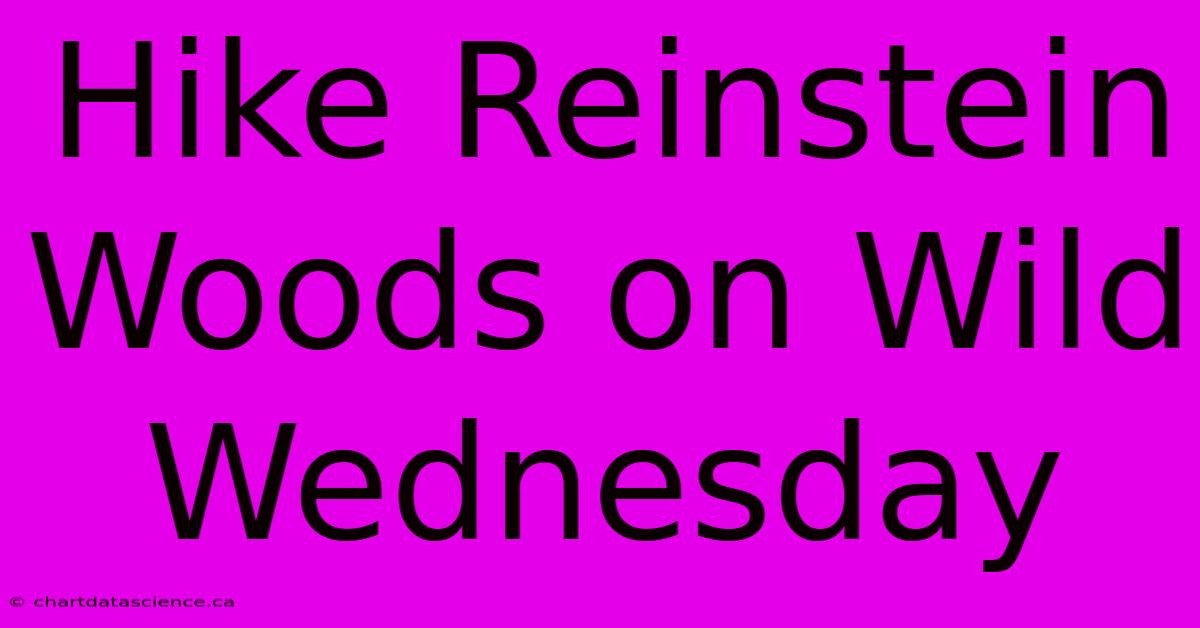 Hike Reinstein Woods On Wild Wednesday