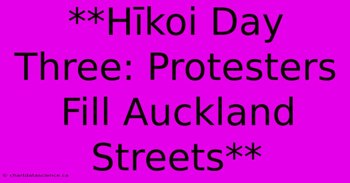 **Hīkoi Day Three: Protesters Fill Auckland Streets**