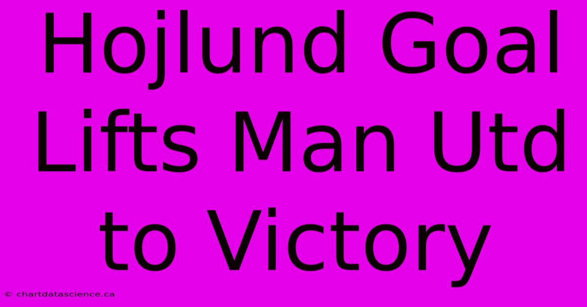 Hojlund Goal Lifts Man Utd To Victory