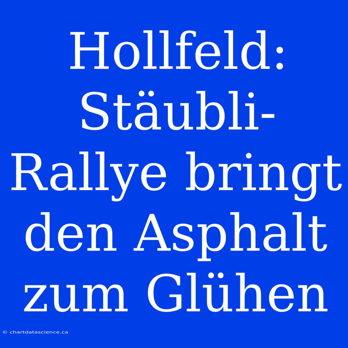 Hollfeld: Stäubli-Rallye Bringt Den Asphalt Zum Glühen