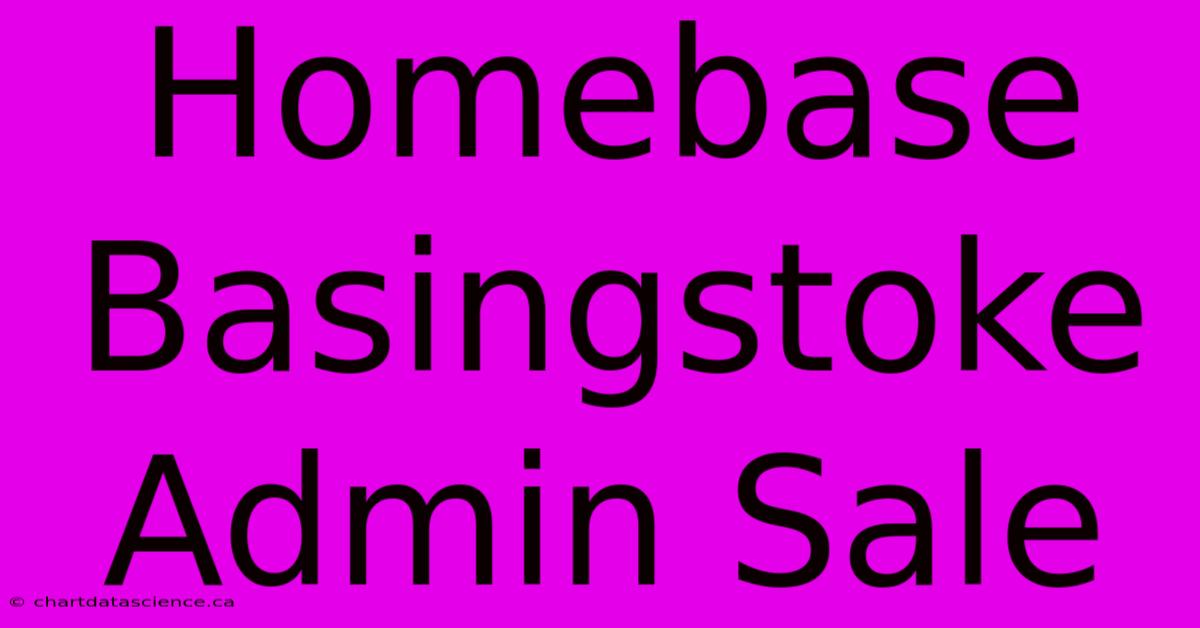 Homebase Basingstoke Admin Sale