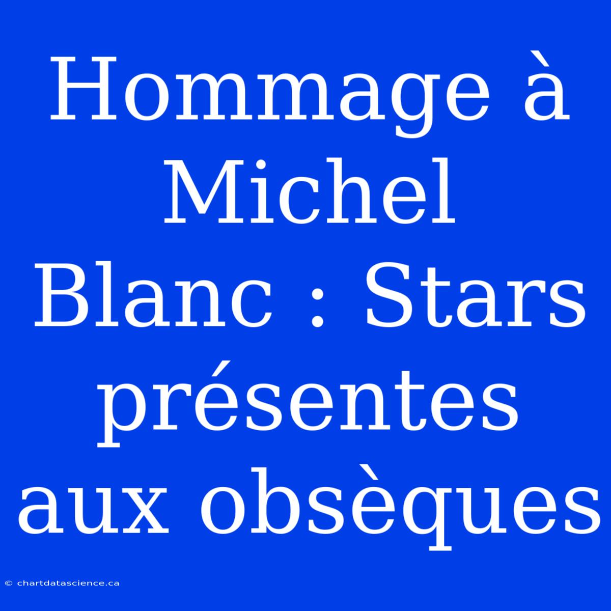 Hommage À Michel Blanc : Stars Présentes Aux Obsèques