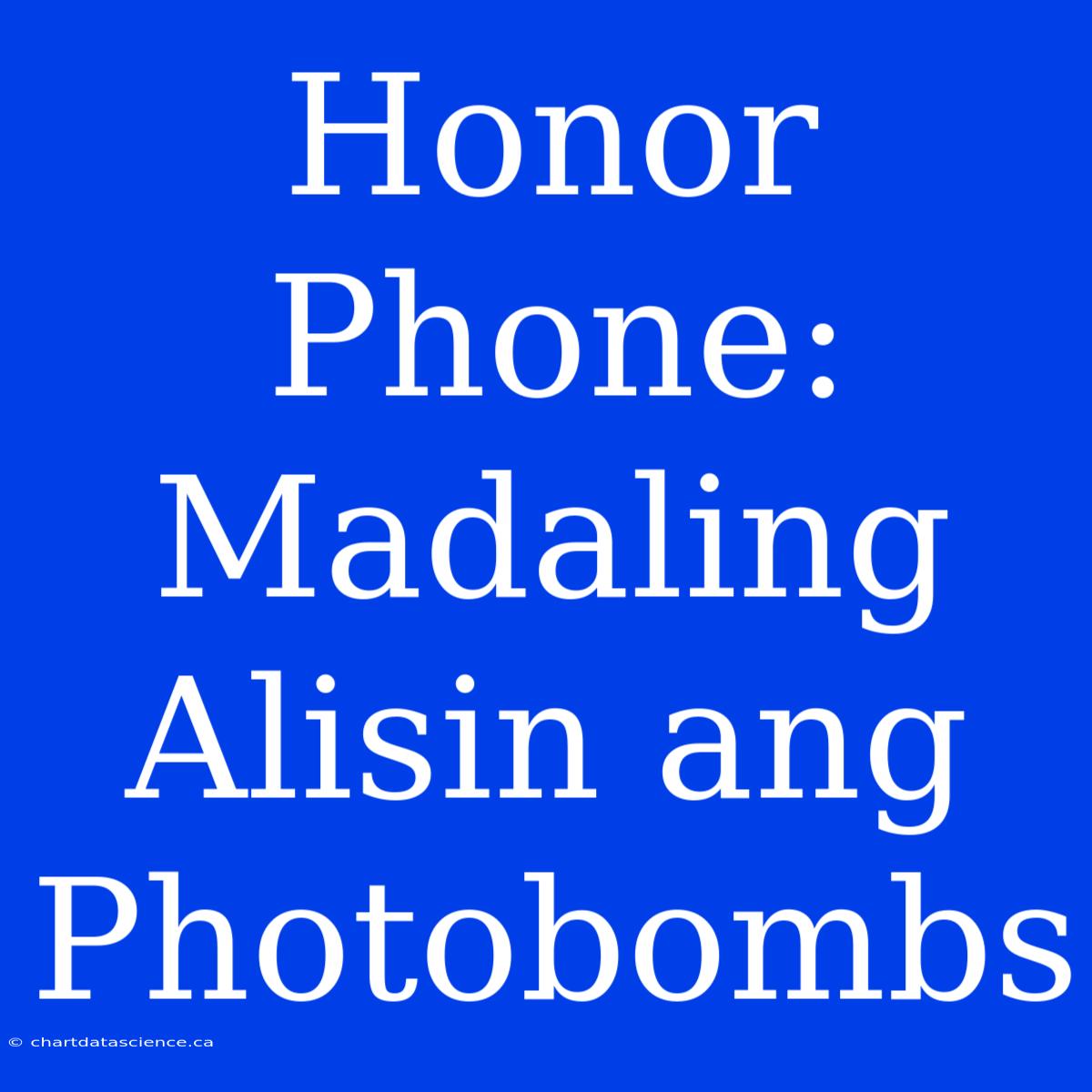 Honor Phone: Madaling Alisin Ang Photobombs